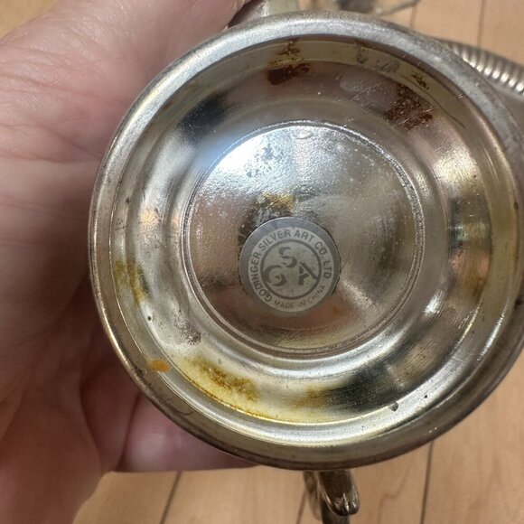 GODINGER SILVER ART Vintage Silverplate Miniature Tea Set with Tray - Picture 5 of 16
